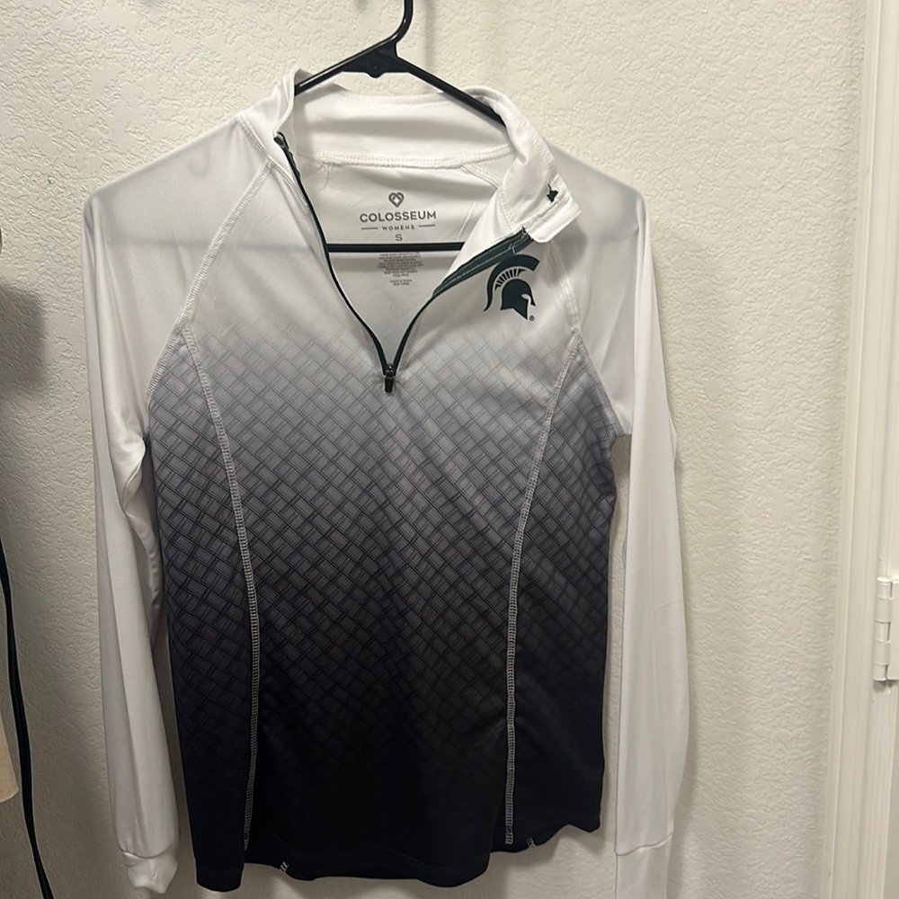 Michigan State zip up